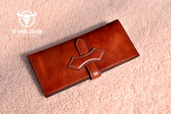 Làm ví handmade bằng da thật