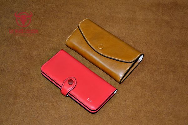 nhận làm ví da handmade