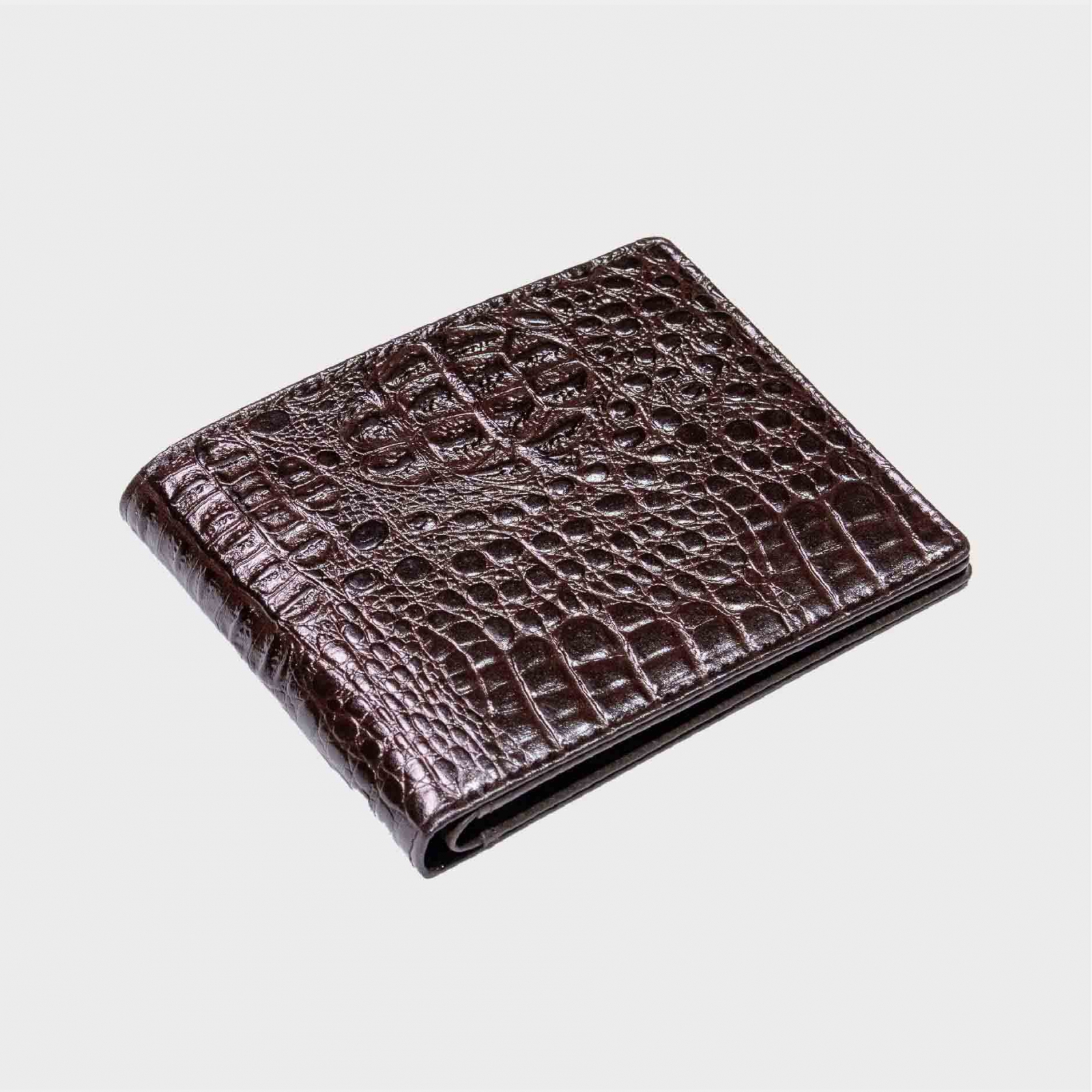 ví da bò dập vân cá sấu