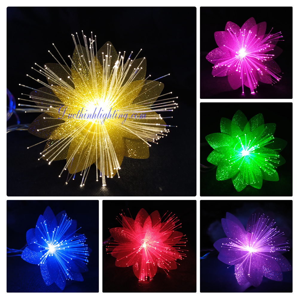 Dây Đèn LED Hoa Dạ Quang Đủ Màu Dây Đèn LED Hoa Dạ Quang Đủ Màu