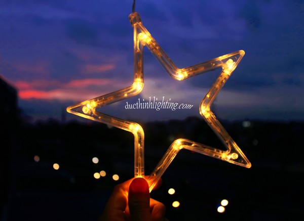 Dây Đèn LED Thả Rèm 12 Ngôi Sao Dây Đèn LED Thả Rèm 12 Ngôi Sao