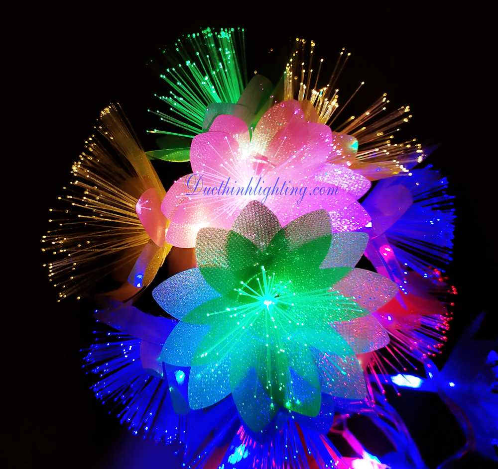 Dây Đèn LED Hoa Dạ Quang Đủ Màu Dây Đèn LED Hoa Dạ Quang Đủ Màu