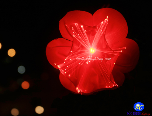 Dây Đèn LED Hoa Đỏ Dây Đèn LED Hoa Đỏ