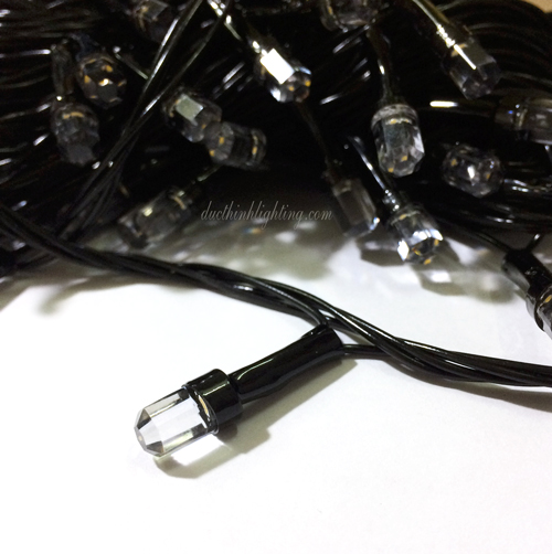 Dây Đèn LED Lục Giác Vàng Nắng Dây Đèn LED Lục Giác Vàng Nắng