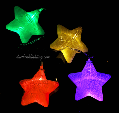 Dây Đèn LED Ngôi Sao Dạ Quang Dây Đèn LED Ngôi Sao Dạ Quang