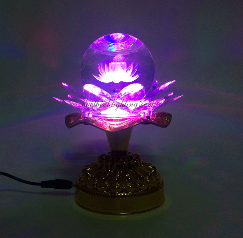 Đèn Cầu Pha Lê LED Phát Nhạc  Đèn Cầu Pha Lê LED Phát Nhạc