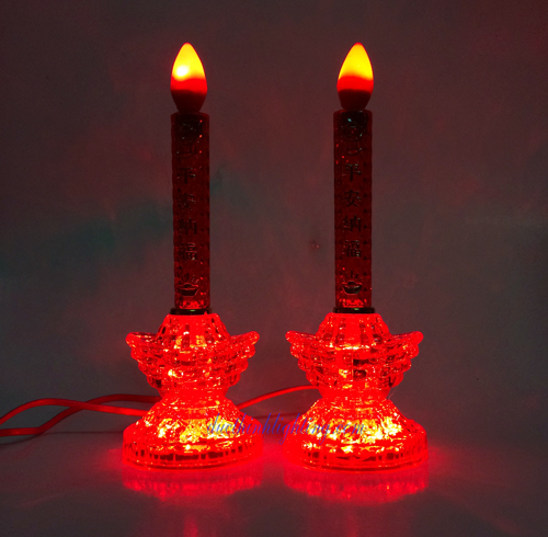 Đèn Cầy LED Số 5 Đỏ Đèn Cầy LED Số 5 Đỏ