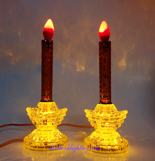 Đèn Cầy LED Số 5 Vàng Đèn Cầy LED Số 5 Vàng