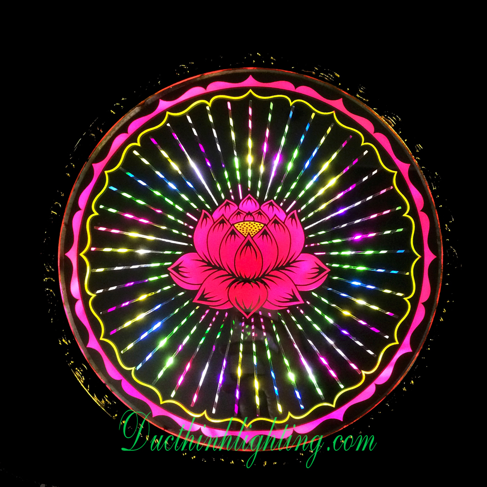 Đèn Hào Quang Cơ LED Sen Hồng 3 Tấc Đèn Hào Quang Cơ LED Sen Hồng 3 Tấc