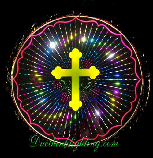 Đèn Hào Quang Cơ LED Thánh Giá 2 Tấc 5 Đèn Hào Quang Cơ LED Thánh Giá 2 Tấc 5