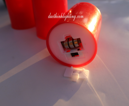 Đèn Sáp LED Điện Tử 8cm Đèn Sáp LED Điện Tử 8cm