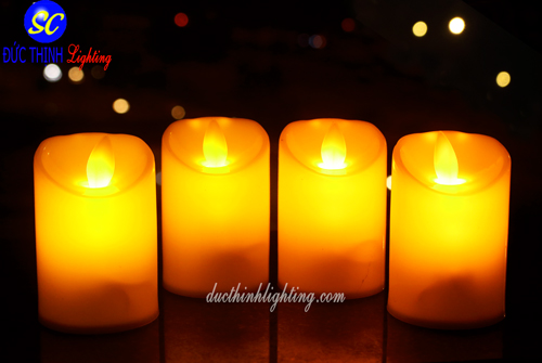 Đèn Sáp LED Điện Tử 8cm Đèn Sáp LED Điện Tử 8cm