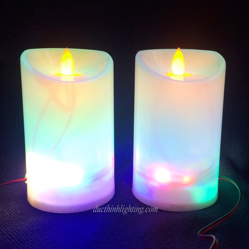Đèn Sáp LED Điện Tử nhiều màu Đèn Sáp LED Điện Tử nhiều màu