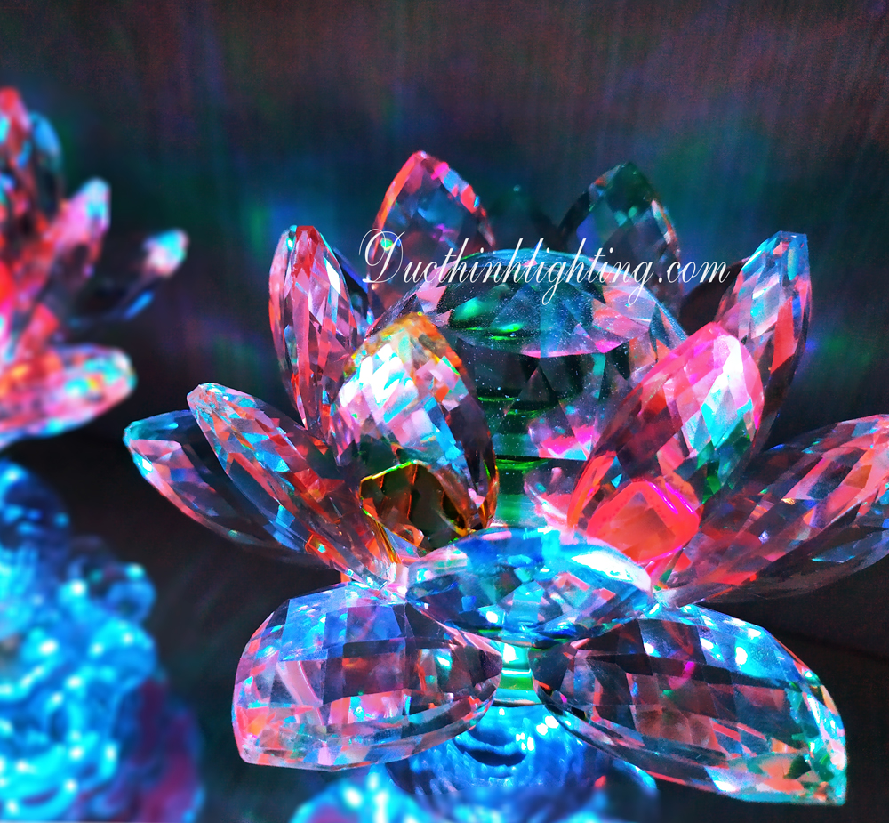 Đèn Sen Pha Lê LED Đổi Màu 2255 Đèn Sen Pha Lê LED Đổi Màu 2255