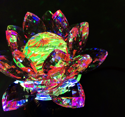 Đèn Sen Pha Lê LED Đổi Màu Số 7 Đèn Sen Pha Lê LED Đổi Màu Số 7