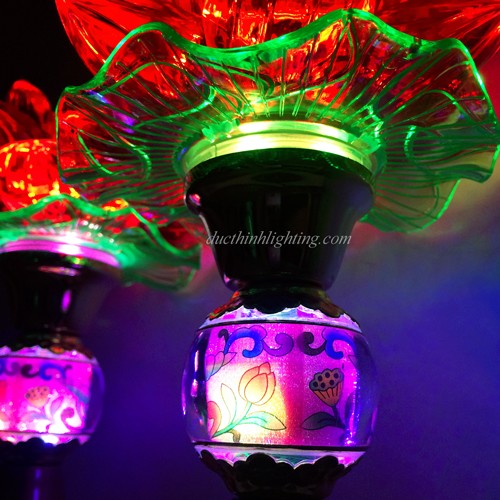 Đèn Thờ Hoa Sen LED Đổi Màu 022 Đèn Thờ Hoa Sen LED Đổi Màu 022