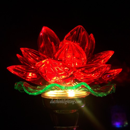 Đèn Thờ Hoa Sen LED Đổi Màu 023 Đèn Thờ Hoa Sen LED Đổi Màu 023