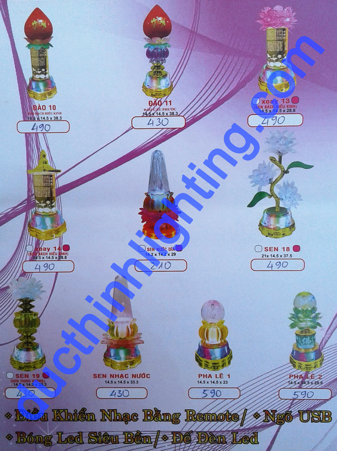 bảng giá các loại đèn thờ tia sáng của đức thịnh bảng giá các loại đèn thờ tia sáng của đức thịnh