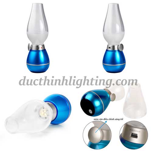 Đèn Dầu LED Sạc Thổi Tắt Đèn Dầu LED Sạc Thổi Tắt