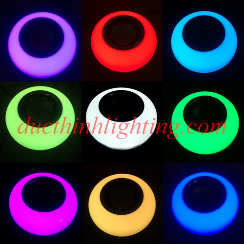 Đèn LED Đổi Màu Kèm Loa Bluetooth  Đèn LED Đổi Màu Kèm Loa Bluetooth