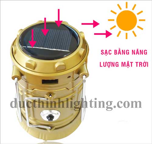 Đèn Sạc Năng Lượng Mặt Trời 6 LED 5800T Tốt Đèn Sạc Năng Lượng Mặt Trời 6 LED 5800T Tốt