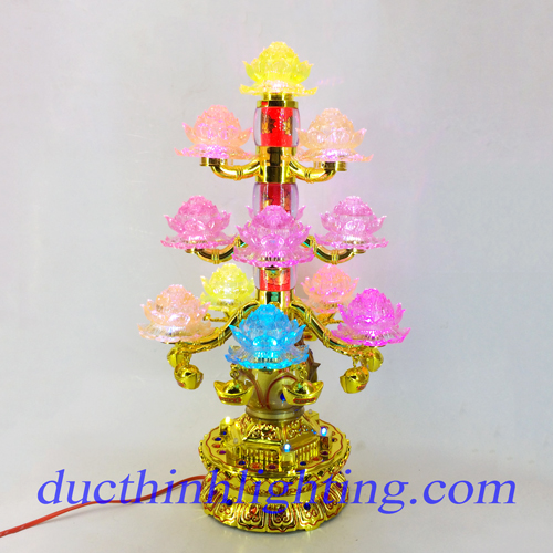 Đèn Sen LED Pha Lê Đủ Màu Đèn Sen LED Pha Lê Đủ Màu