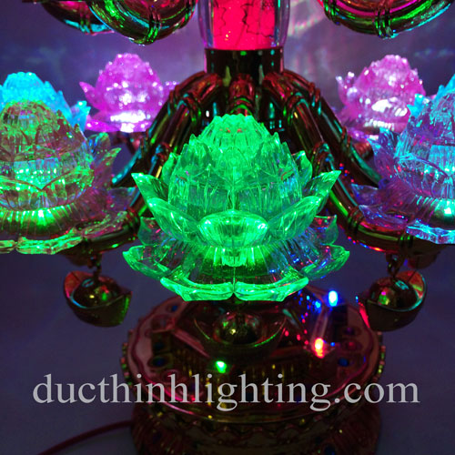 Đèn Sen LED Pha Lê Tháp Đèn Sen LED Pha Lê Tháp