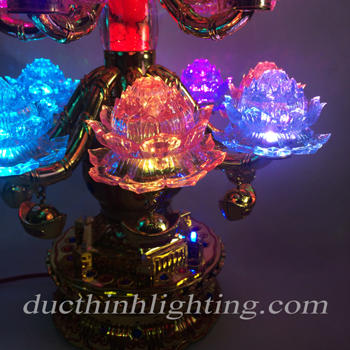 Đèn Sen LED Pha Lê Tháp Đèn Sen LED Pha Lê Tháp