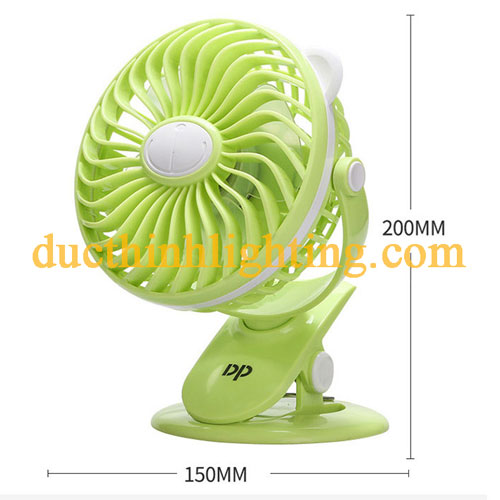 Quạt Sạc Kẹp DP-7608 Quạt Sạc Kẹp DP-7608