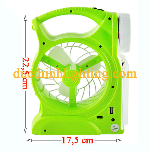 Quạt Sạc Mini Có Đèn LED LL-5570 Quạt Sạc Mini Có Đèn LED LL-5570