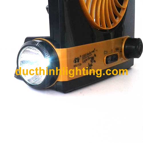 Quạt Sạc Năng Lượng Mặt Trời Có Đèn LED 3 Trong 1 MW 7729 Quạt Sạc Năng Lượng Mặt Trời Có Đèn LED 3 Trong 1 MW 7729
