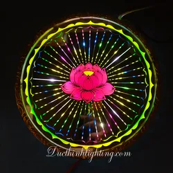 Đèn Hào Quang Cơ LED Sen Hồng 18cm 