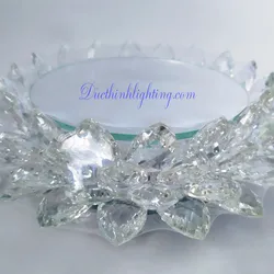 Đài Sen Pha Lê LED Đổi Màu Φ18 