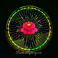 Đèn Hào Quang Cơ LED Sen Hồng 15cm 