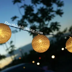 Dây Đèn Chớp LED Trái Châu Cotton 