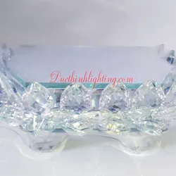 Đài Sen Pha Lê LED Đổi Màu 10x12