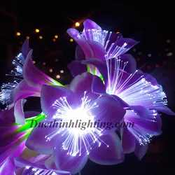 Dây Đèn LED Hoa Bách Hợp Tím 