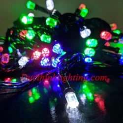 Dây Đèn Chớp LED Lục Giác Đủ Màu 10m 