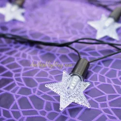Dây Đèn LED Ngôi Sao 40 Bóng Đủ Màu