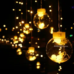 Dây Đèn LED Thả Rèm 12 Quả Cầu