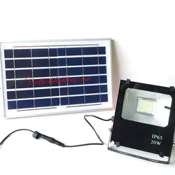 Đèn Pha LED Năng Lượng Mặt Trời 20W 