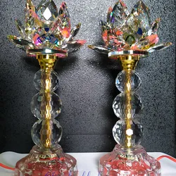 Đèn Sen Pha Lê LED 3 Bi Đổi Màu 