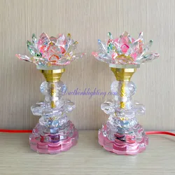 Đèn Sen Pha Lê LED Đổi Màu 2255 