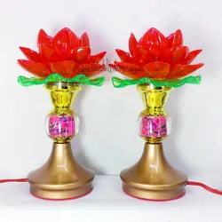 Đèn Thờ Hoa Sen LED Đổi Màu 022 