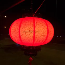 Lồng Đèn LED Hoa Văn 5 tấc 