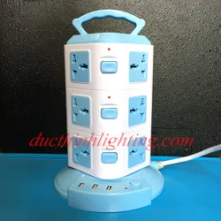 Ổ Điện Tháp 3 Tầng USB 