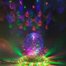 Cầu sen dĩa Led nhiều màu 