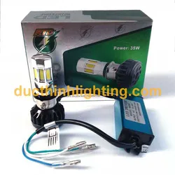 Bóng Đèn LED Xe Máy 6 Tim Siêu Sáng