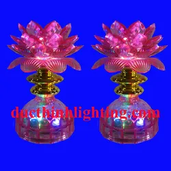 Đèn Thờ Hoa Sen Đổi Màu