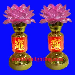 Đèn Thờ Hoa Sen Đổi Màu